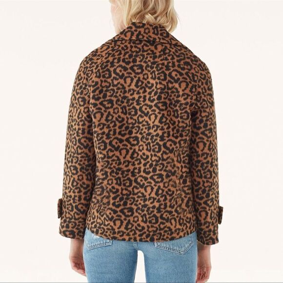 Splendid Suki Leopard Double Breasted Jacket - Picture 5 of 10